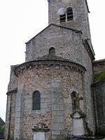 Gourdon, Eglise romane Notre-Dame de l'Assomption, chevet (02)
